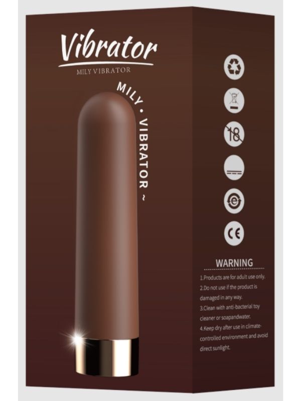 Kumandalı USB Şarjlı 10 Modlu %100 Su Geçirmez Vibratör Kahverengi - Image 1